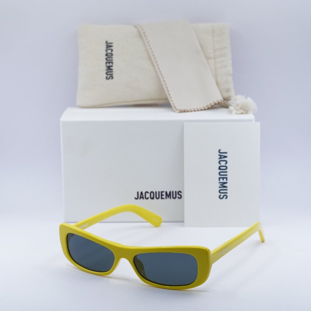 Jacquemus CAPRI JAC/55 C5 Rectangle Sunglasses - Yellow\Grey
